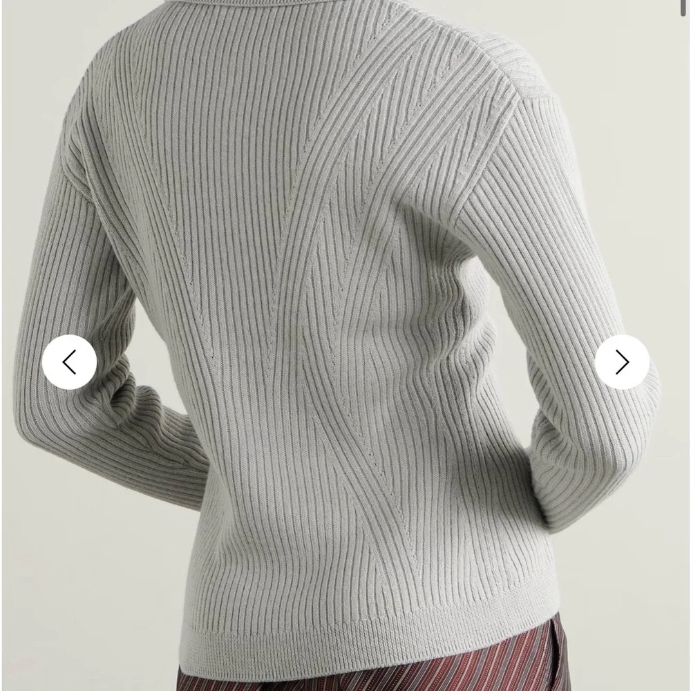 Dries Van Noten Ribbed-knit wool-blend cardigan - Picture 4 of 6